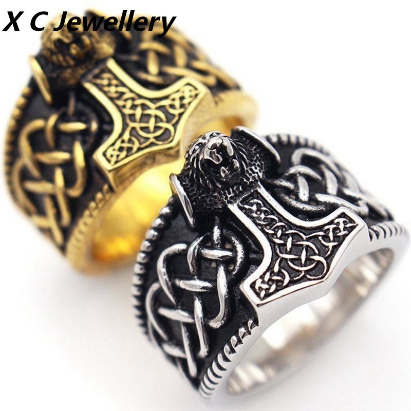 [X C Perhiasan] Hip Hop Rock Retro Pria Fashion Quake Cincin Pesta Perhiasan Aksesoris