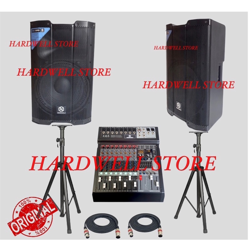 Paket Sound System Hardwell Original Speaker 15 Inch 1000 Watt