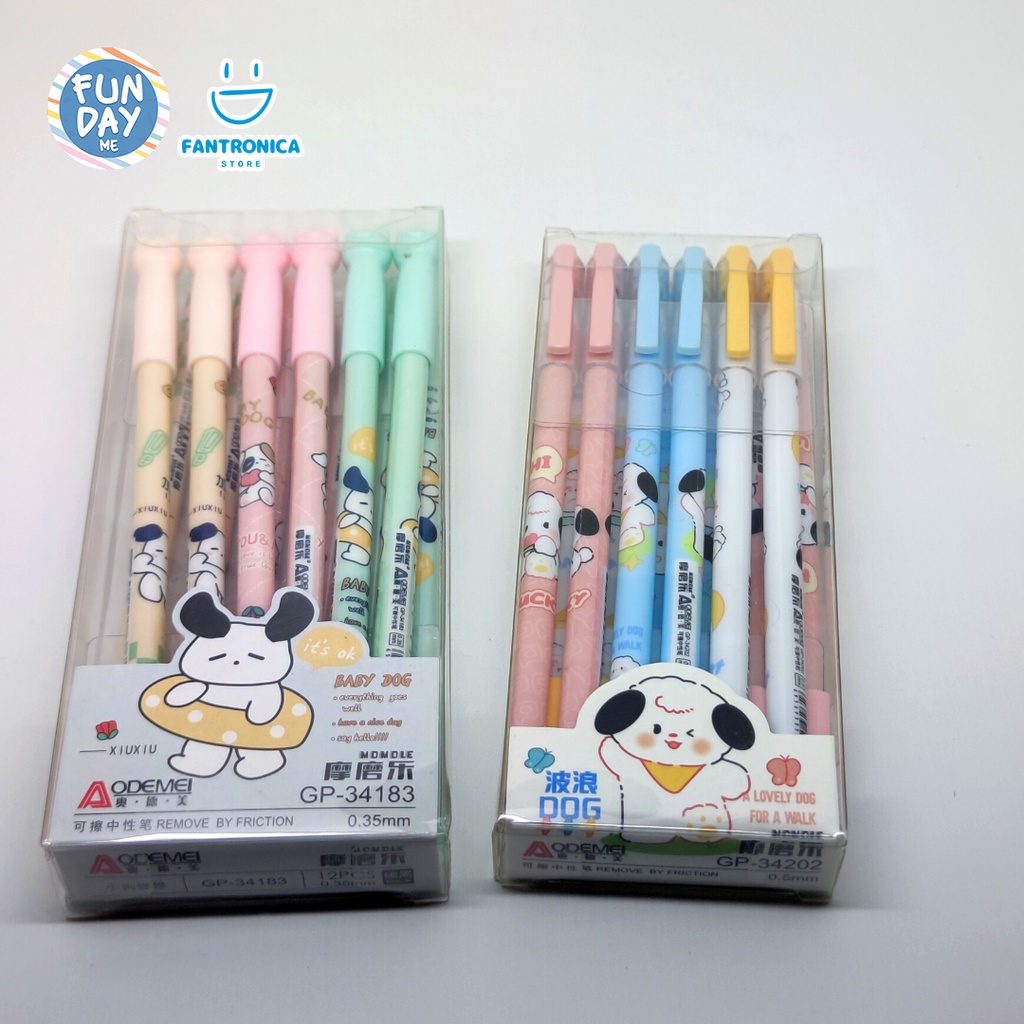 

Pen Bisa hapus / Pen Gel Hapus / Pen Erasable / Fancy Pen Erasable Lucu Motif Doggie anjing lucu