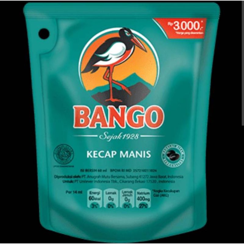 

Kecap Manis Refil Bango 60ml