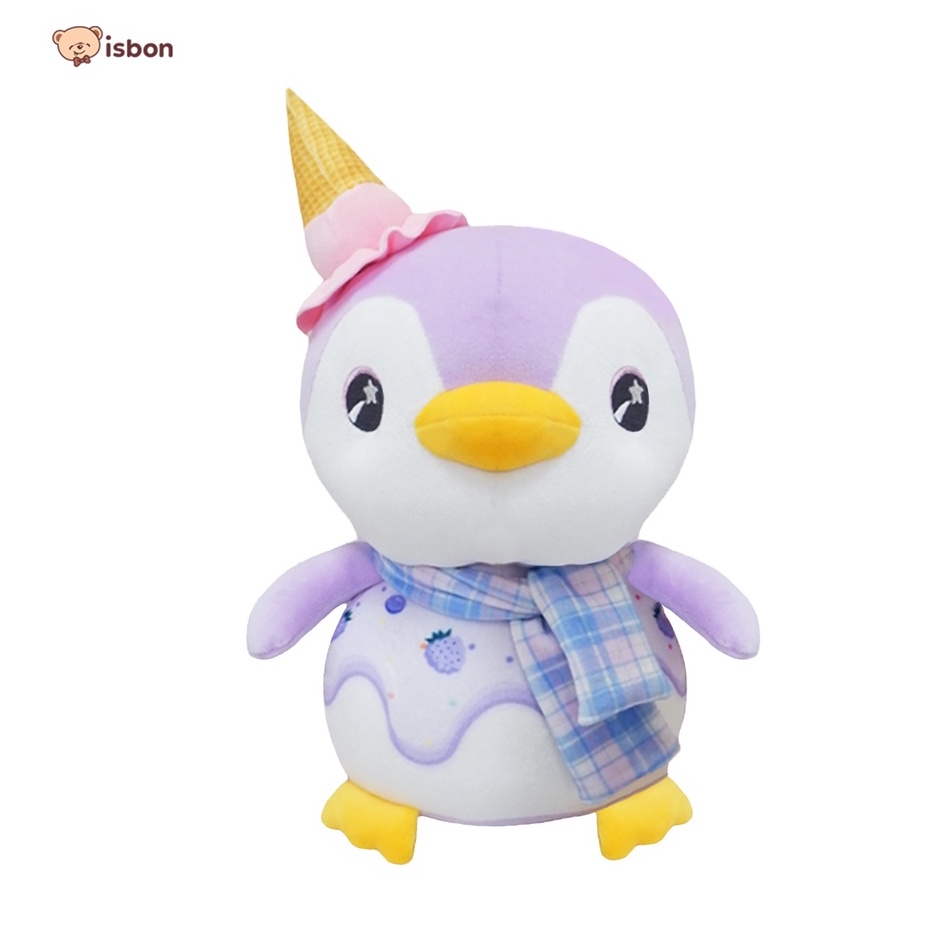 Boneka Pinguin Animal Topi Cone dan Earwarm Mini Lucu Premium Bahan Squishy by ISTANA BONEKA