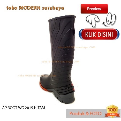 Sepatu boot tahan air karet AP BOOT WG 2015 HITAM