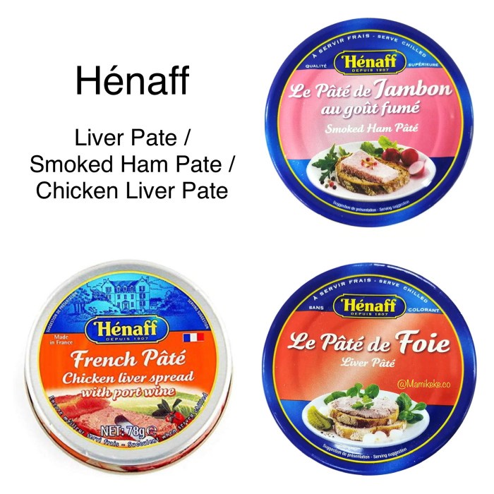 Jual HENAFF PORK LIVER PATE / CHICKEN LIVER PATE / SMOKED HAM PATE