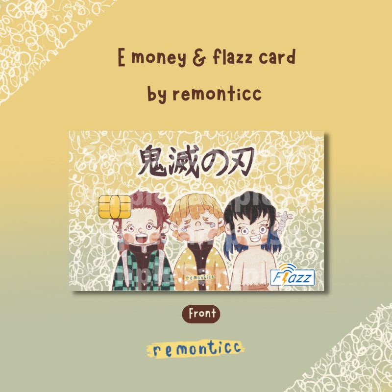 demon slayer flazz e-money brizzi by remonticc