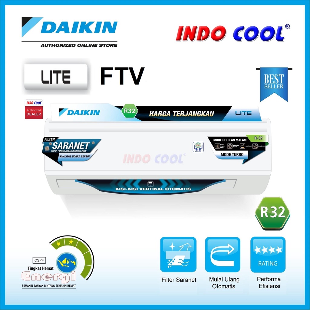 AC DAIKIN STANDART 1/2PK FTV15