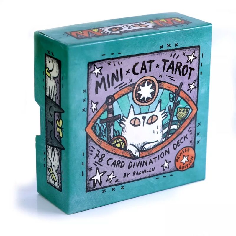 Mini Cat Tarot Hardcase 8x8cm include guide paper