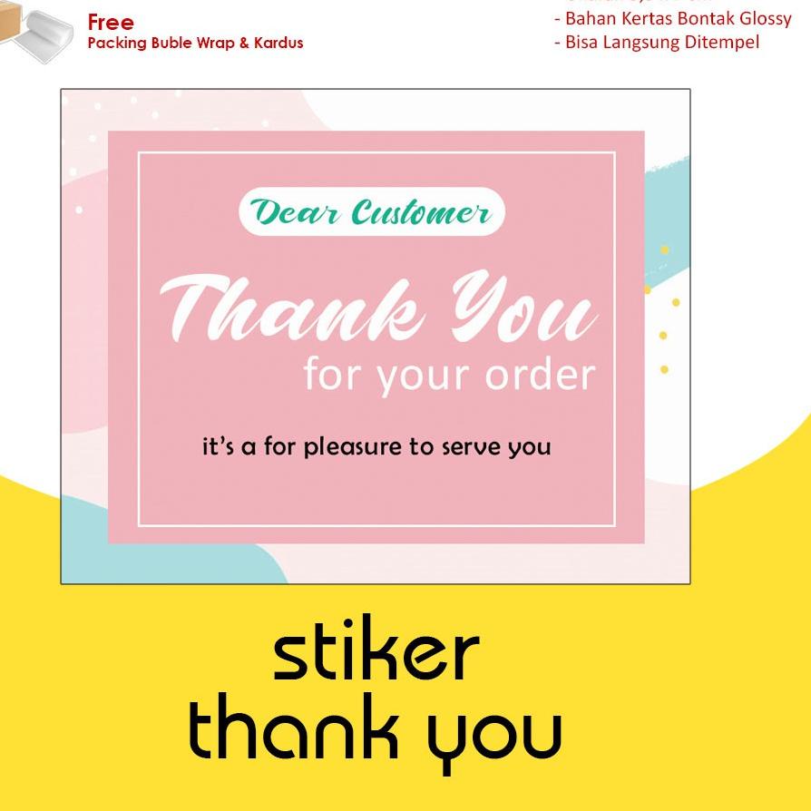 

New Stiker Thank You / Stiker Pengiriman / Stiker Packing / Stiker Ucapan Terima Kasih ♫