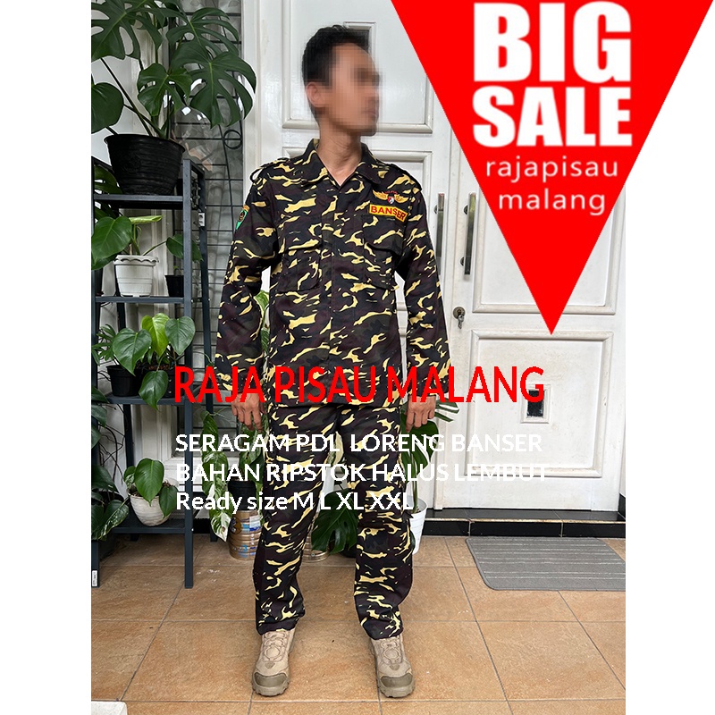 SETELAN QS SERAGAM BANSER / SERAGAM PDL BANSER SERAGAM PDL LORENG BANSER PRIA TERLARIS BAHAN TWILL TERBARU Terlengkap PDL BANSER