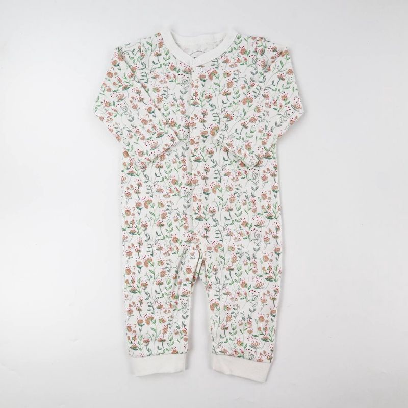 BABY K2 - Baby Sleepsuit Buka Kaki Isi 3 Pcs Motif Bunga