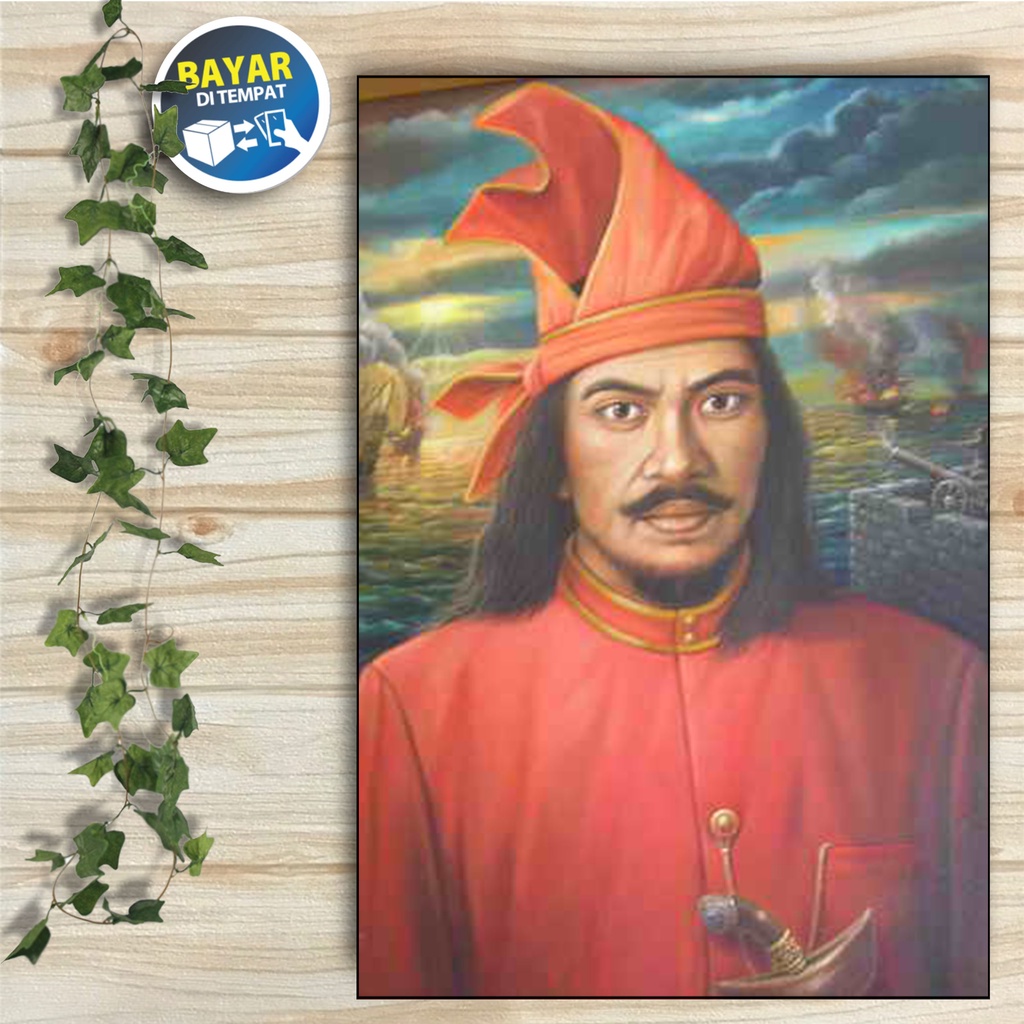 HIASAN DINDING POSTER SYEKH MAULANA HASANUDIN BANTEN / FOTO SYEKH MAULANA HASANUDIN / POSTER SUNAN K