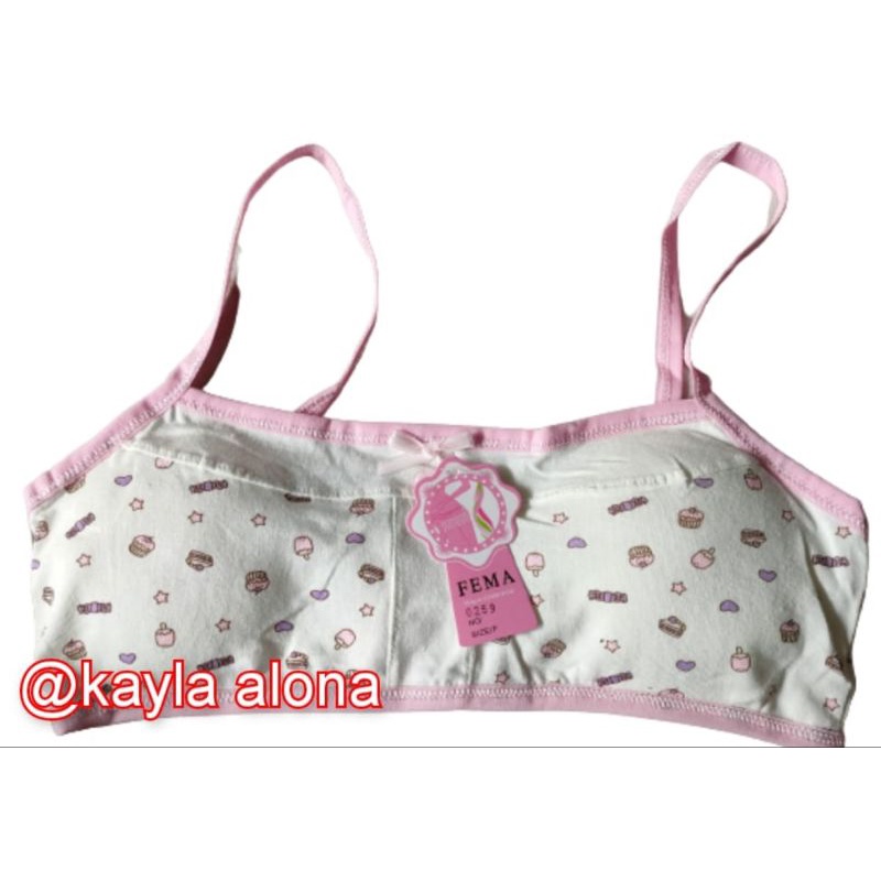 MINISET ANAK MOTIF TALI SATU &quot; FEMA &quot; ( Ada BUSA &amp; Pengait di Belakang )