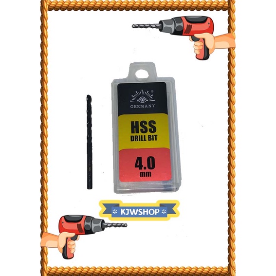 Mata Bor Besi 4mm Tjap Mata Bor 4mm Tjap Mata Bor Tjap Mata 4mm Mata Bor Stainless / Besi 4mm merk T