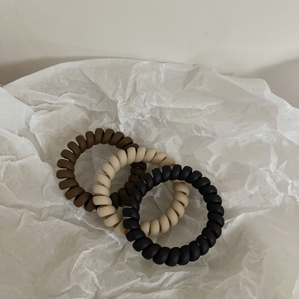 Caliloops Ikat Karet Rambut Dewasa Kabel Spiral Korea Willa