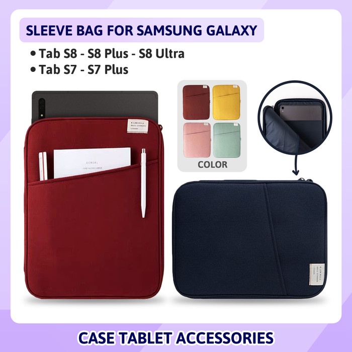 Sleeve Tas Sleeve Pouch Bag Sarung Case Samsung Tab S8 S8+ Ultra 2022 S7 S7+