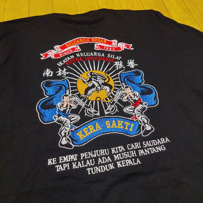 kaos distro bordir 114 iks.pi kera sakti