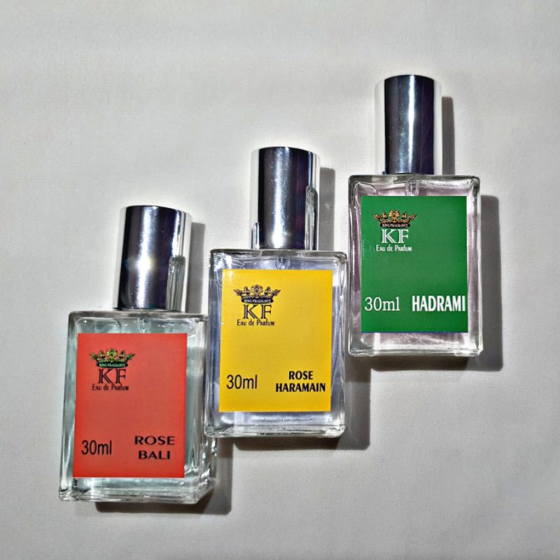 PARFUM SPRAY VIRAL KF 30ml ORIGINAL HADRAMI | GREY | ROSE HARAMAIN | ROSE BALI | SNOW | MARINE