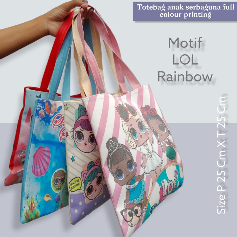 TOTEBAG ANAK SERBAGUNA FULL COLOR PRINTING