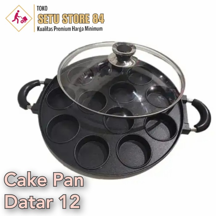 Cetku Cetakan Kue 12 Lubang Datar Hc Happy Call Suggo Loyang Kue Apem