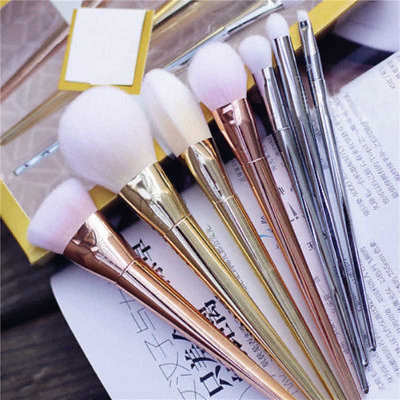 MI SHOPINN - Kuas Make Up 7 PCS Set Lengkap 1 Paket Brush Makeup Kosmetik Kit Aplikator Bedak Founda