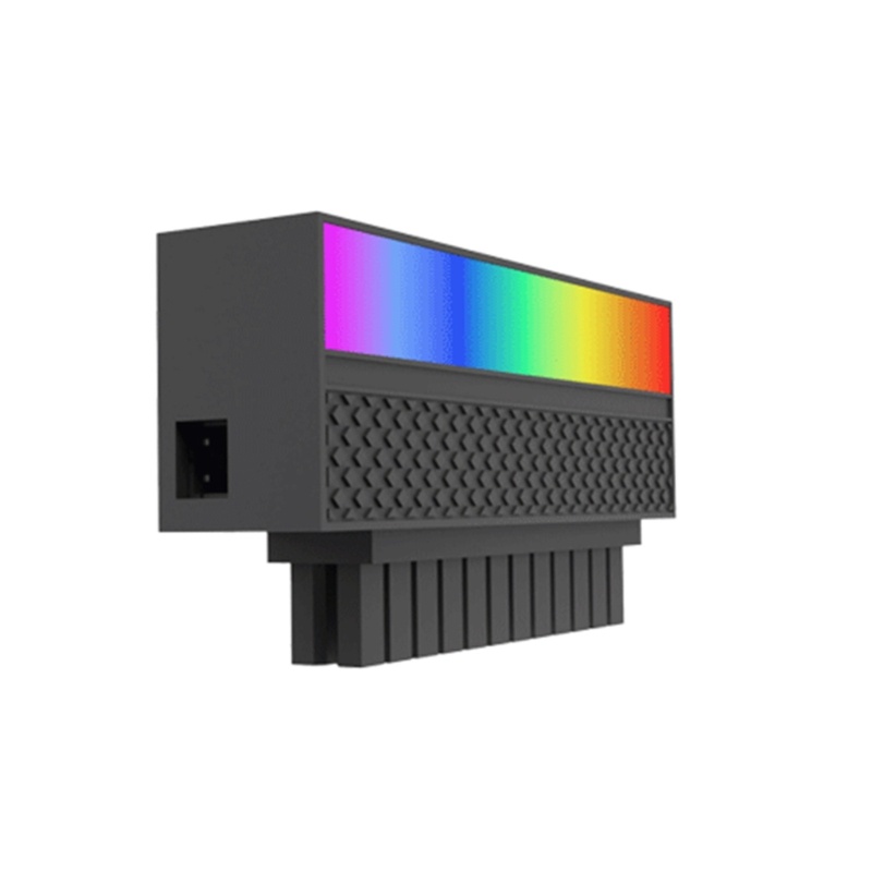 Motherboard Komputer btsg 5V ARGB Synchronous ATX Power Supply 24P Ke90° Konektor Setir Kepala 5V 24Pin Adaptor Plug