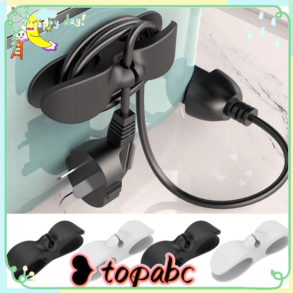 Top Cord Winder Organizer Charger Susun Hiasan Dinding Dapur Peralatan Dapur Power Cord Fixing Cable Management Clips Wire Fixer