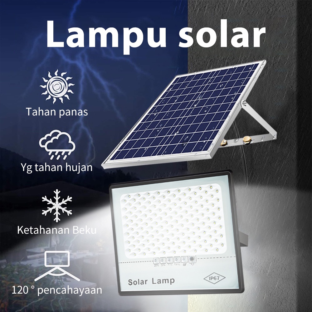 Ditingkatkan 100W Lampu Jalan Tenaga Surya Solar Cell Panel Surya  Lampu emergency lampu taman lampu lampu dinding lampu tenaga surya lampu tenaga matahari lampu taman lampu outdoor lampu taman dinding lampu