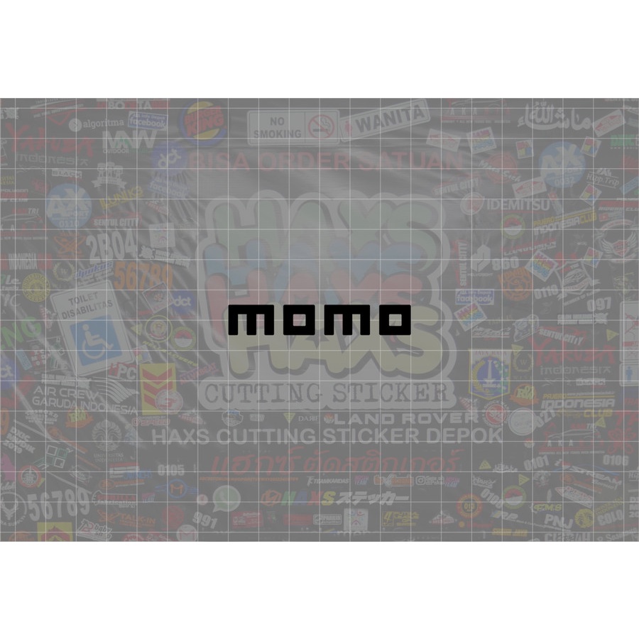 Cutting Sticker Momo Ukuran 6 Cm Untuk Motor Mobil