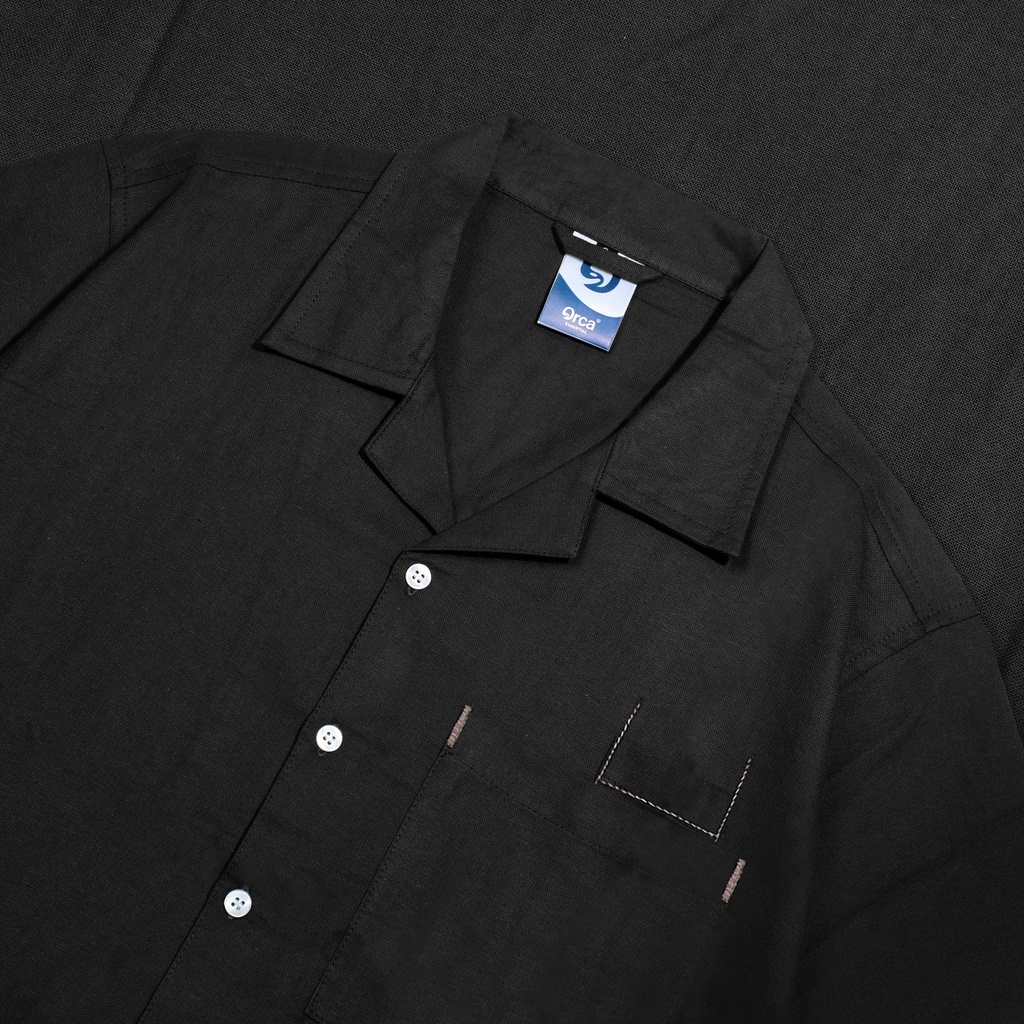 ORCA - Lin Relaxed Shirt, Black