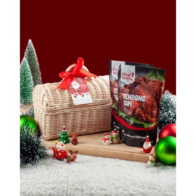 

Hampers Natal isi 2pack Rendang Lidah Indo