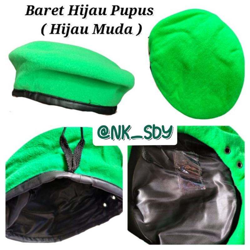 BARET HIJAU MUDA BARET HIJAU