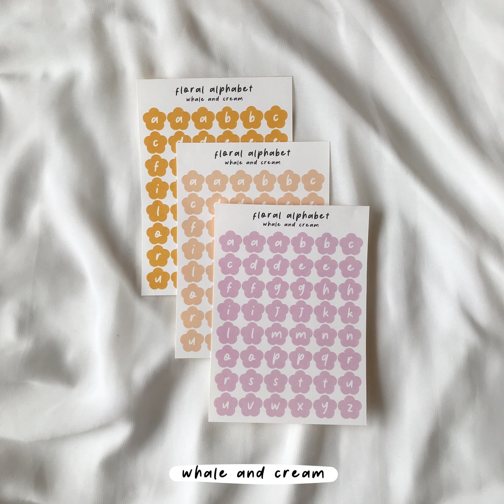 

Blooming series - Alphabet sticker sheet