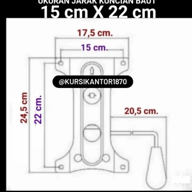 Kaki Kursi Kantor Besi Chrome, Kaki Kursi Gaming , Kaki Kursi Staff