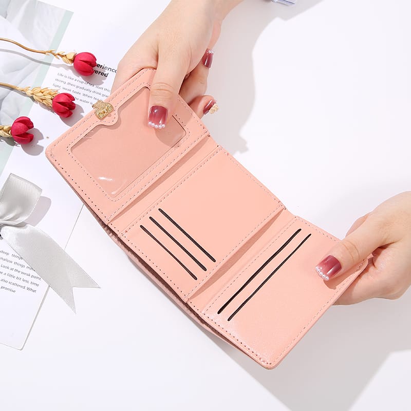 ♥DPS829♥D239 Versi Korea dompet wanita melipat dompet impor fashion jepitan kelinci