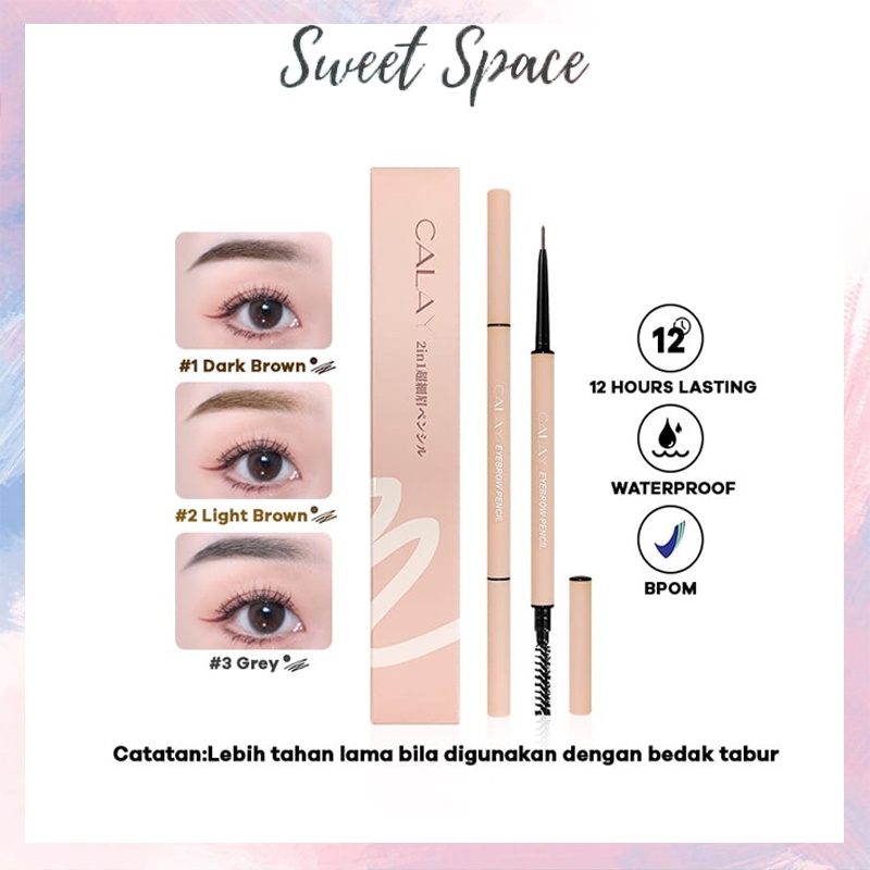 CALAY EYEBROW 2 IN 1 PENSIL ALIS WATERPROOF [SWEETSPACE]