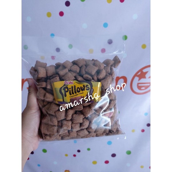 

Snack kiloan murah OISHI PILLOWS COKLAT Cemilan Original,EXP panjang di jamin Aman