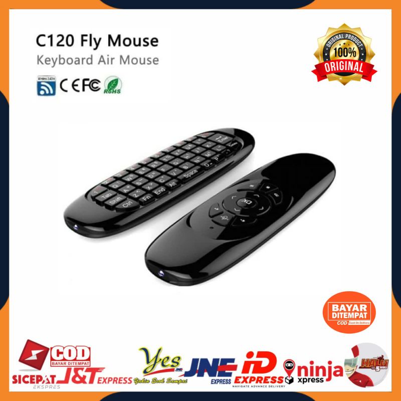 [COD] MINI C120 2.4G KEYBOARD WIRELESS 6-AXIS GYRISCOPE AIR MOUSE REMOTE KEYBOARD ANDROID TV