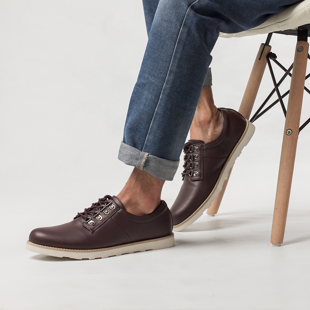 QENAN BROWN |ManNeedMe x NAZ| Sepatu Pria Casual Pantofel Formal Shoes ORIGINAL