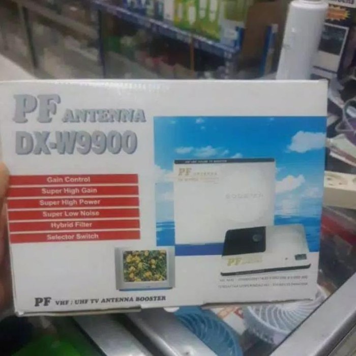 VHF UHF BOOSTER PF ANTENA TV DX W 9900 / BOSTER ANTENA PF TERBARU