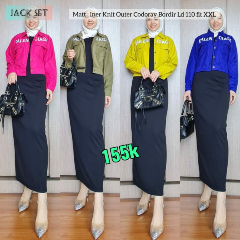 Gamis Set rompi//Setelan gamis//Gamis rompi hijab