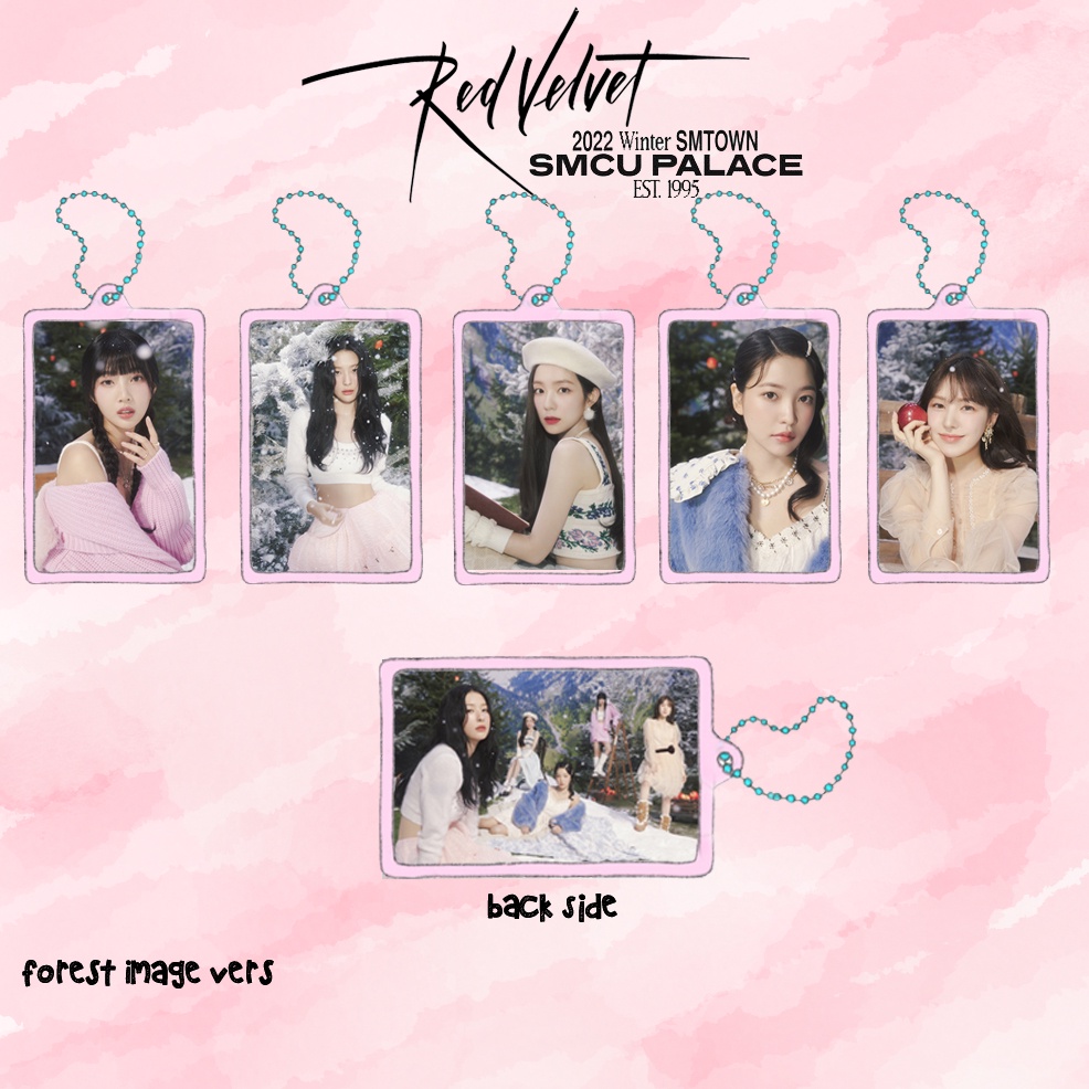 Red Velvet SMCU Palace Acrylic Clear Keychain Gantungan Kunci Akrilik
