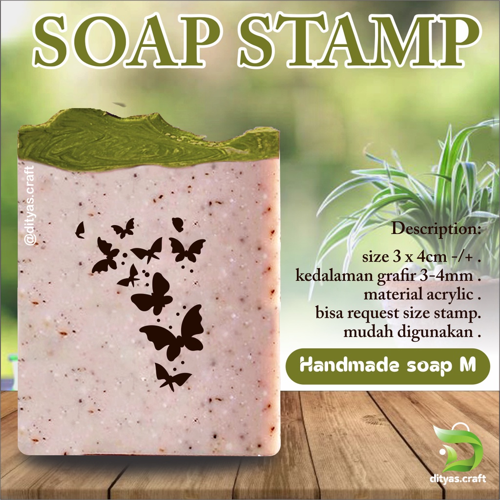 

soap stamp / stempel sabun / handmade soap code M