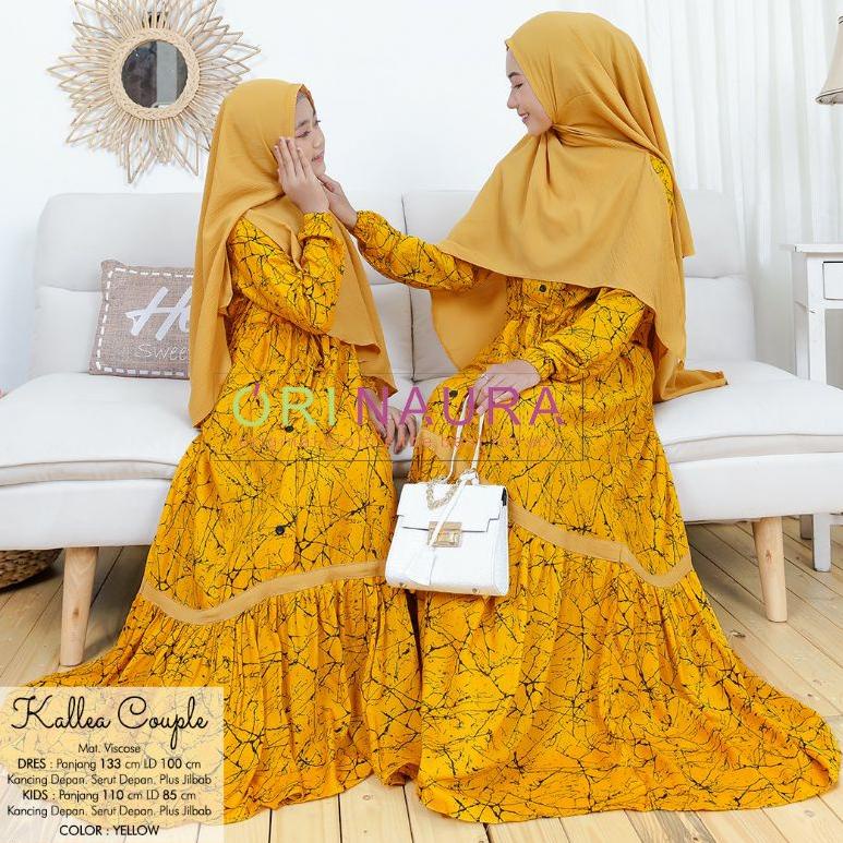 "CWD.21De22d" Setelan Gamis Muslimah Couple Ibu dan Anak (FILLIA COUPLE) by Ori Naura