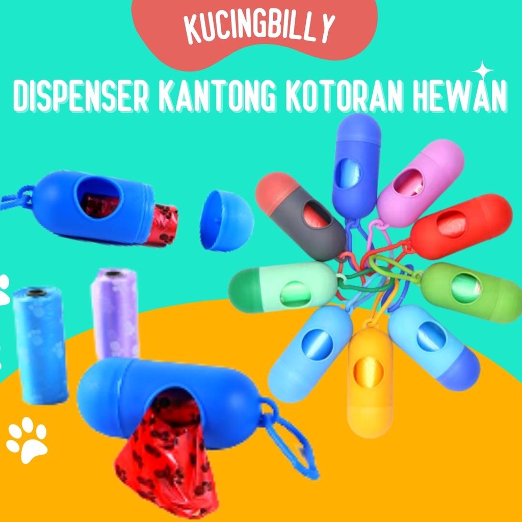 Dispenser kantong kotoran hewan poop bag