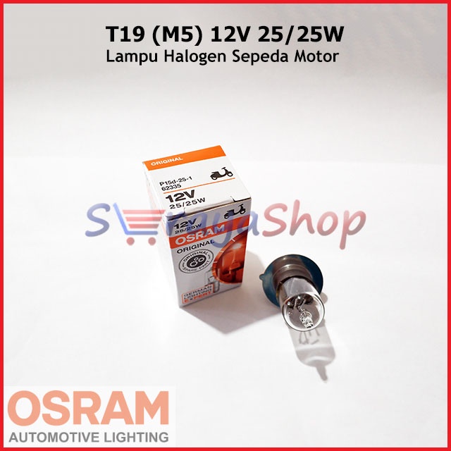 Lampu Halogen Sepeda Motor Bebek 12V 25/25W Osram
