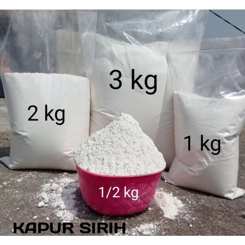 kapur sirih apu sirih kapur calcium1/2kg