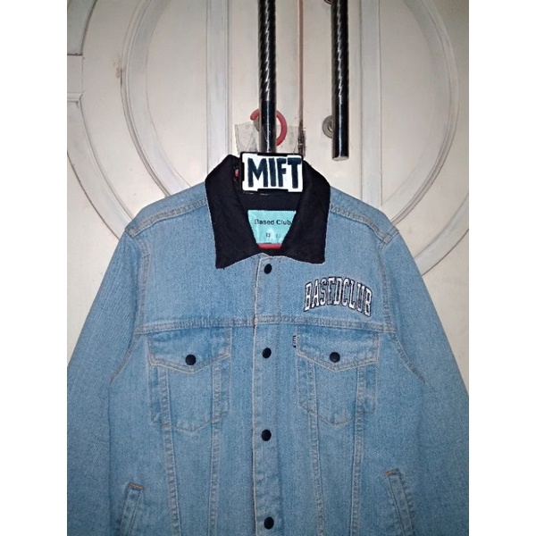 JACKET DENIM BASED CLUB REVERSE BLUE SECOND/PRELOVED ORIGINAL