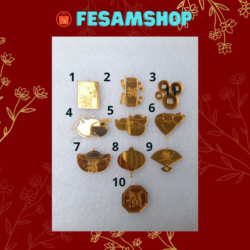 Jual Hang Tag Imlek KELINCI 2023 AKRILIK/ Chinese New Year / Hampers