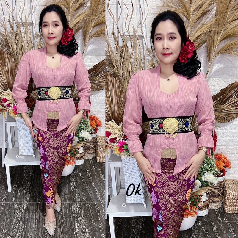 kebaya jadi sifon serat kayu