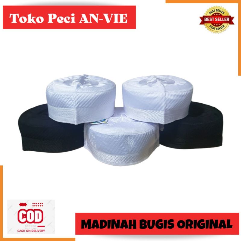 PECI MADINAH BUGIS Murah Peci Kopiah Haji MADINAH BUGIS Bangladesh ORIGINAL Murah , Peci Madinah Bug