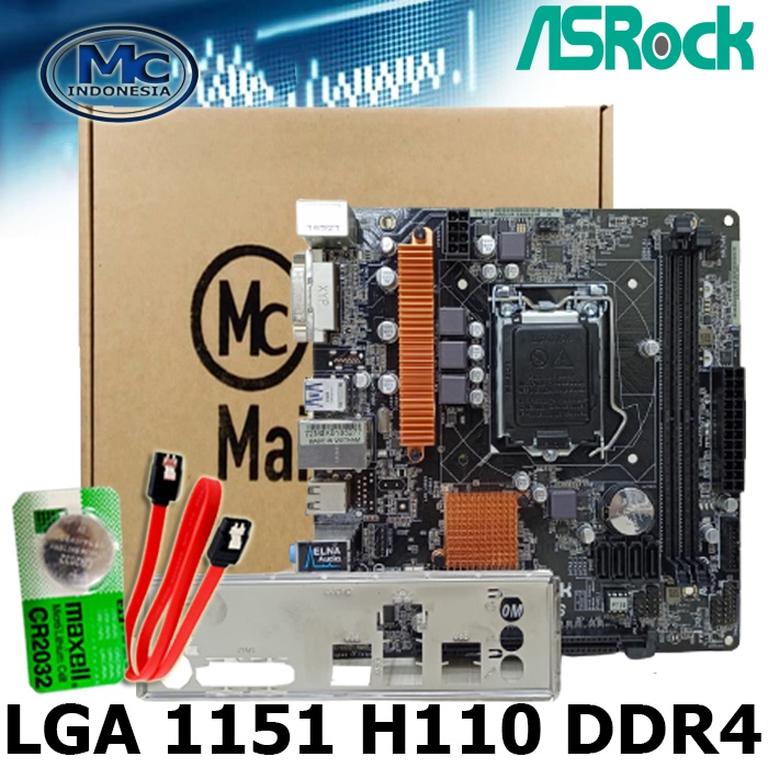 MOBO Mainboard Motherboard H110 Intel LGA 1151 Asrock